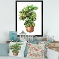thumbnail image 3 of Designart 'Green Croton In Clay Flowerpot' Traditional Framed Art Print, 3 of 4