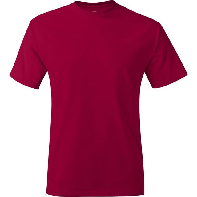 Camiseta de Crewneck EcoSmart de Hanes, Red M Hanes Camiseta de manga corta