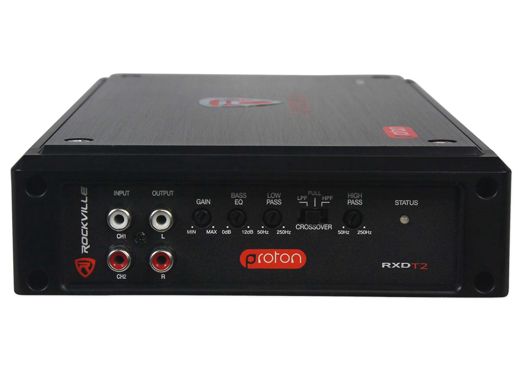 Rockville RXD-T2 Micro Car Audio Class D Amplifier 2400w 2 Channel 2x600W RMS
