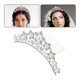 thumbnail image 5 of BRIGHTFUFU Elegante tiara de perlas, corona, exquisito peine para el cabello, corona para el cabello de desfile de bodas, accesorios para el cabello de novia (estilo n.° 18), 5 of 8
