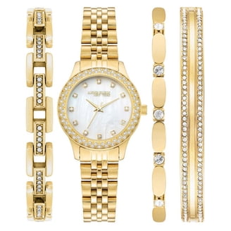 Anne Klein White Ceramic-Inlay Bracelet Watch – Crystal Dial – New Battery Anne Klein Women main image 2