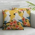 thumbnail image 3 of ONETECH  Tropical Birds Toucan Throw Pillow Covers Parrots Flowers Leaves Outdoor Decorative Pillows Cushion Cases for Couch Sofa Bed Home Decor, 3 of 5