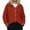 Red, variant on Women's Shirts Henley Dressy Casual Slim Loose Hooded Plus Size Solid Color Long Sleeved Cardigan Jacket Sun Shirt Loose Fit Blouses M-2XL