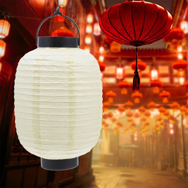 CRILSTYLEO 3Ud Faroles Japoneses Beige Con Plegables Para Festiva En Eventos