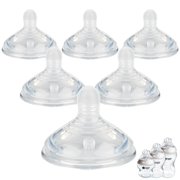 Silicone Baby Bottle Nipples for Natural Start Anti-Colic Bottles &Advanced Anti-Colic Bottles,Closer to Nature Bottles,Medium Flow,Size 2 Nipple,3m+, 6 Count