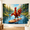 A, variant on XaaKee Large Wall Tapestry, Relaxed Cartoon Rooster, High-Quality Polyester Room Tapestry, 60x40Inch