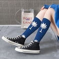thumbnail image 7 of Knee High Socks for Women South Carolina Flag Pattern Long Tube Sock Uniform Socks, 7 of 7