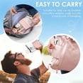 thumbnail image 7 of Flat Water Bottle with Handle 500 ml Flat Water Bottle BPA-Free Leak-Proof Slim Water Bottle for Travel Outdoor Fitness Sports Cycling Work School,Pink, 7 of 7