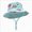 B37-Mint Green, variant on Quealent Outdoor Kids Sun Hat UPF 50 Quick Dry Foldable Bucket Hat Lightweight Adjustable Fishing Safari Hat for Boys Girls M