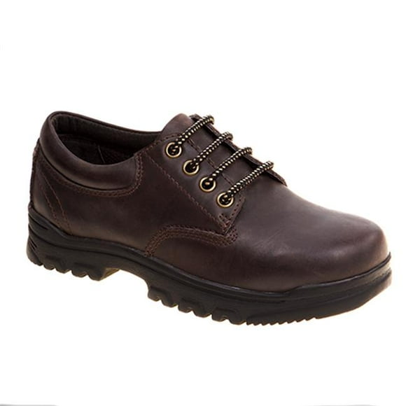 Academie TUFFEX-CW-V 10-3 Eyelet Lace School Shoes, Brown - Wide - Size 10