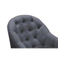 thumbnail image 6 of Jamiyah Accent Chair Dark Gray Linen Upholstered Curved Back, 6 of 7