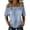 Light Blue, variant on Women Slim Fit Retro Denim Top Off Shoulder Long Sleeve Blouse With Adjustable Buckle Loose Casual Style Soft Durable Denim Fabric Trendy Daily Commute Dating Apparel,Blue,M