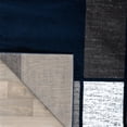 thumbnail image 4 of World Rug Gallery Contemporary Modern Boxed Color Block Navy 6'6" Round Rug, 4 of 8