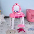 thumbnail image 1 of YYAO Enfants Coiffeuse Ensemble avec Miroir, Princesse Coiffeuse Chaise Ensemble Fille Coiffeuse, 1 of 8
