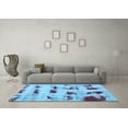 thumbnail image 3 of Ahgly Company Indoor Rectangle Persian Light Blue Bohemian Area Rugs, 4' x 6', 3 of 4