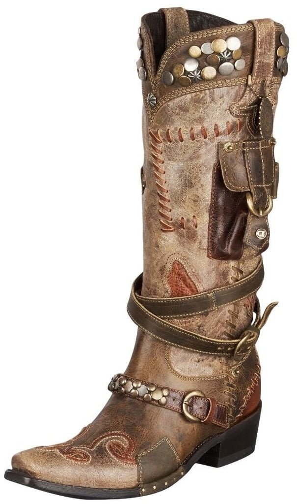 Lane Western Boots Womens Double D Ranch Frontier Trapper DD9004A