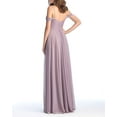 thumbnail image 4 of dinavian Women A-Line Off The Shoulder Floor-Length Chiffon With Ruffle Bridesmaid Wedding Dress, 4 of 5