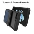 thumbnail image 3 of Dteck for Samsung Galaxy Z Flip 5 Case with Belt Clip, Z Flip5 Case with Hinge Protection, Heavy Duty Durable Shockproof Rugged Case with Kickstand for Samsung Galaxy Z Flip5 5G,Navy Blue, 3 of 7