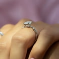 thumbnail image 6 of SOLITAIRE JEWELS 2Ct Emerald Cut Moissanite Engagement Ring, Twig Set Ring in 10K White Gold, 6 of 6