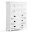 thumbnail image 5 of FOA Ender 6pc White Wood Bedroom Set - Full+ 2 Nightstands+Chest+Dresser+ Mirror, 5 of 11