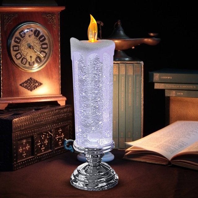 Vela de brillo LED de atmósfera de fiesta de luces nocturnas LED para escritorio de comedor en casa Hugtrwg Para estrenar