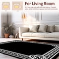 thumbnail image 2 of ODIKA 5' x 7' Machine Washable Non-Slip Area Rug, Middle Eastern Border High Traffic Rug, Black, 340067, 2 of 7