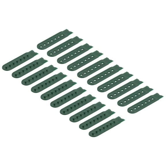 10 Pairs Snapback Strap Cover, 7 Holes Plastic Adjustable Hat Snap Buckle (Dark Green)