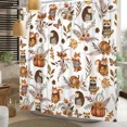 thumbnail image 2 of Tchckioa Fall Cute Cartoon Shower Curtain,47x64 Inch Privacy Protection Hooks Bath Curtain for Bathtub, 2 of 6