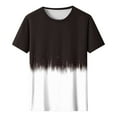thumbnail image 4 of Fengqque Women's Short Sleeve Shirts,Women Short Sleeve Round Neck Color Blocked Printing Loose and Casual Top/Shirt Multicolor-E XXXXL(XXXXL), 4 of 4