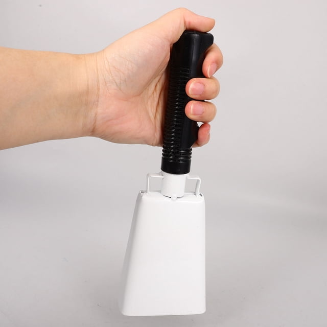 unbranded Cowbell Metálico Con Mango Para Chequear En Partidos Y Fiestas Sonido Claro Y Duradero