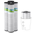 thumbnail image 3 of Pentair CCP520 Replacement Filter Cartridge, 4-Pack Hot Tub Spa Pool Filter 130 Sq. Ft - Compatible with CCP520, 3 of 11