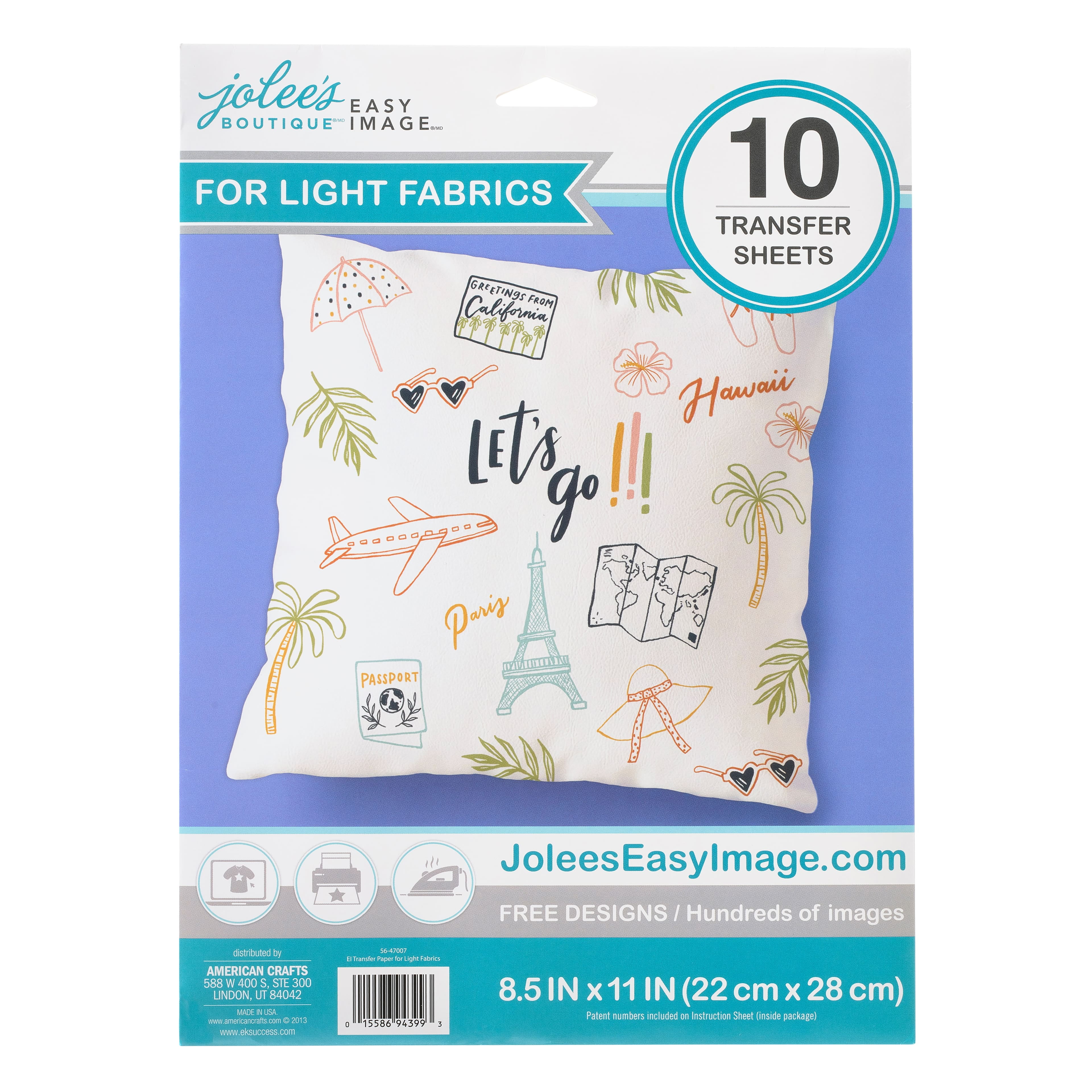 6 Packs 10 ct. (60 total) Jolee's Boutique® Ironon Transfer Paper for