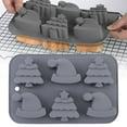 thumbnail image 2 of THLKIF Christmas Tree Hats Silicone Molds for Soap Chocolate Candy Cake Cocoa Bomb Bath Bomb Ice Candle Food, 3D Xmas Themed Treat Baking & Freezing Tray, 2 of 4