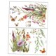 thumbnail image 3 of 2 pegatinas de pared florales de , calcomanías de flores, pegatinas de pared de , decoración del hogar para superficies de madera,, 3 of 9