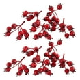 thumbnail image 2 of Cheers.US 10Pcs/Set Autumn Red Berry Twig Stem,Artificial Orange Berry Picks for Fall Decor, Christmas Tree Decorations, Crafts, Wedding, Holiday Home Decoration, 2 of 7