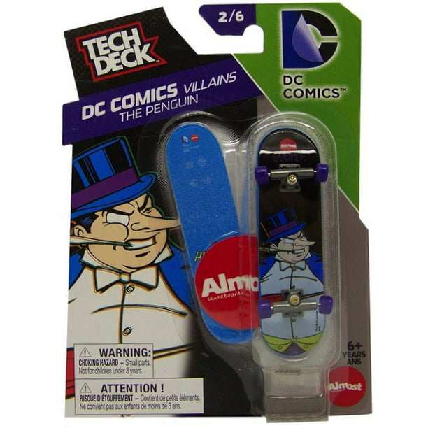 DC Comics Batman The Penguin Villains Tech Deck Almost Cooper Skateboard  Toy 