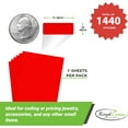 thumbnail image 2 of Royal Green Rectangular Small Printing Stickers Sheets Labels 0.75" x 0.5", Permanent Red Color Coding Labels  for Laser or Inkjet Printer Template Included - 1440 Pack, 2 of 6