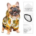 thumbnail image 3 of Balery Modern Elegant Sunflower Sudadera con Capucha para Perros Pequeños – Ropa para Mascotas, Disfraz para Perros y Gatos, Ideal para Fiestas y Cosplay-X-Large, 3 of 7