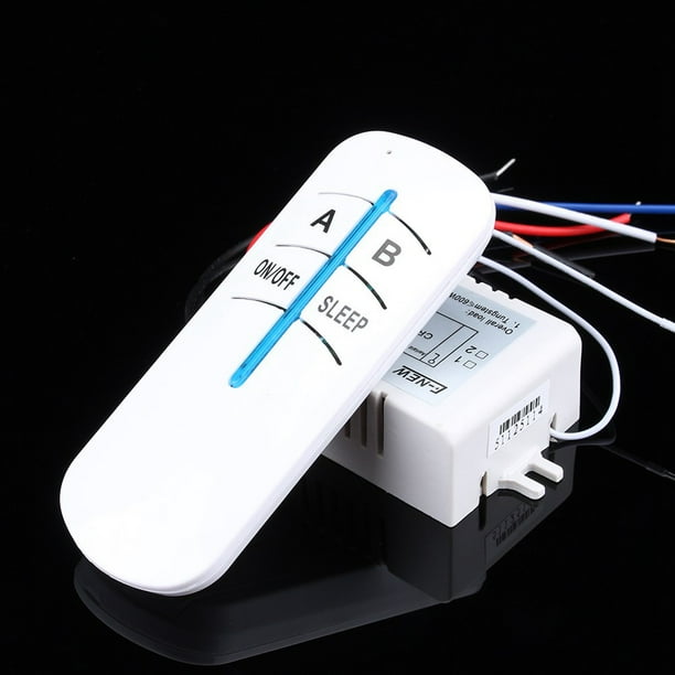 Lámpara de luz LED 180-240 V, interruptor de control remoto RF digital de 2 vías, encendido/apagado, inalámbrico