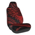 thumbnail image 1 of Balery Red Dragon On Black Funda de Asiento para Auto con Diseño - Cubierta Frontal Suave y Transpirable con Protector Antideslizante- 1 Unidad, 1 of 5