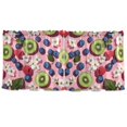 thumbnail image 7 of Yayeee Kitchen Curtains Tier Set of 2 Light Filtering 57"x24" Over Sink Window Panels, Pink Kiwi, 7 of 7