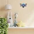 thumbnail image 2 of Metal Bee Wall Art Iron Outdoor Hanging Decor 3D Wall Sculptures Yard Fence Ornament Gift for Home,Blue Bee, 2 of 5