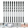 thumbnail image 3 of 6mm Tungsten Carbide Drill Set Ceramic Tile Concrete Brick Glass Multifunctional Triangular Drill Ceramic Tile Drill Drilling, 3 of 6