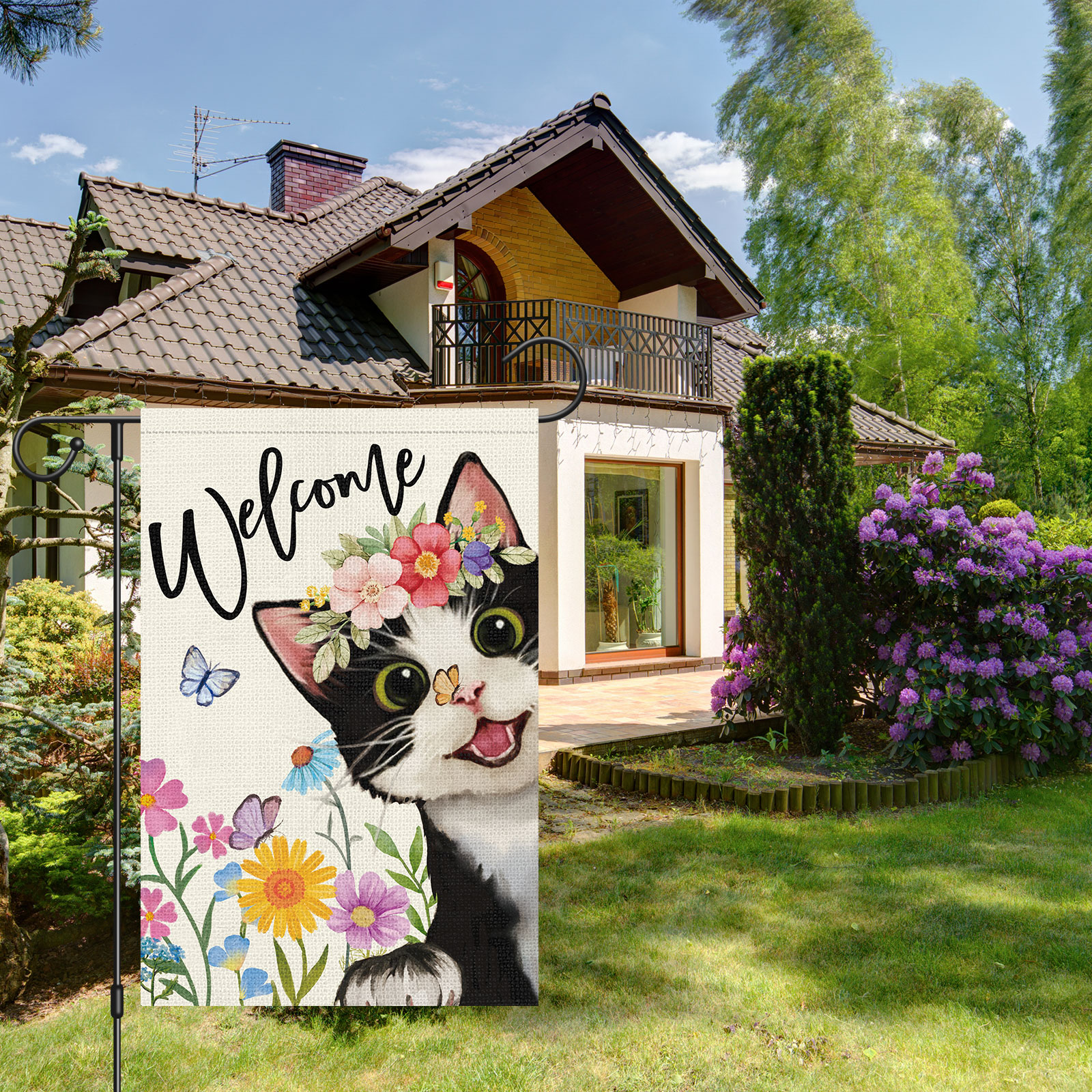Briarwood Lane Garden Kittens Spring Garden Flag 12.5x18 Double Sided Polyester