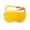Yellow, variant on Qholemyo Color Block Silicone Sunglasses Case Portable Eyeglass Protective Cover For Outdoor