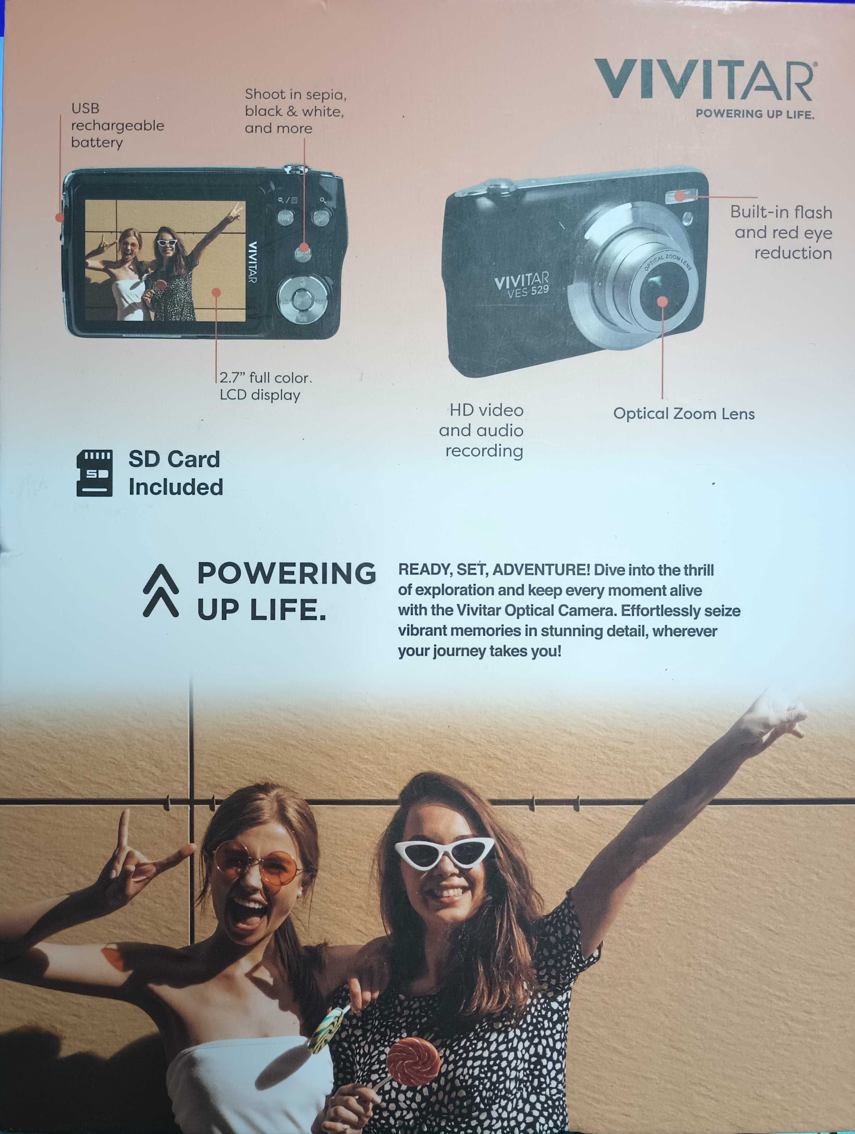 Vivitar 16mp Optical Lens Digital Camera - Black - Walmart.com