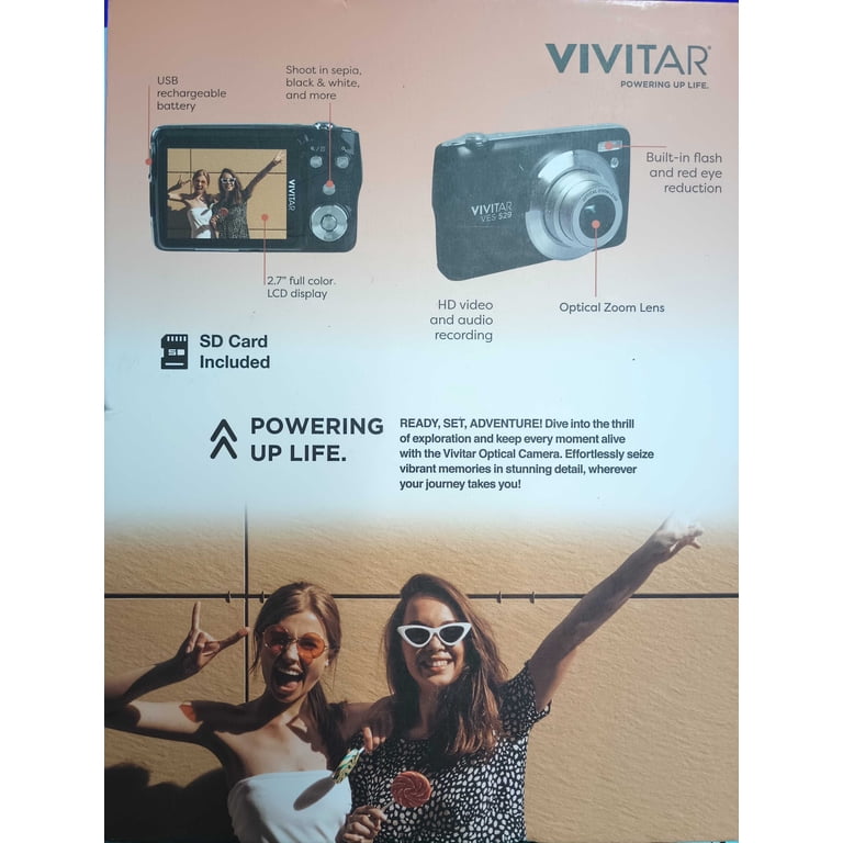 Vivitar 16mp Optical Lens Digital Camera - Black - Walmart.com