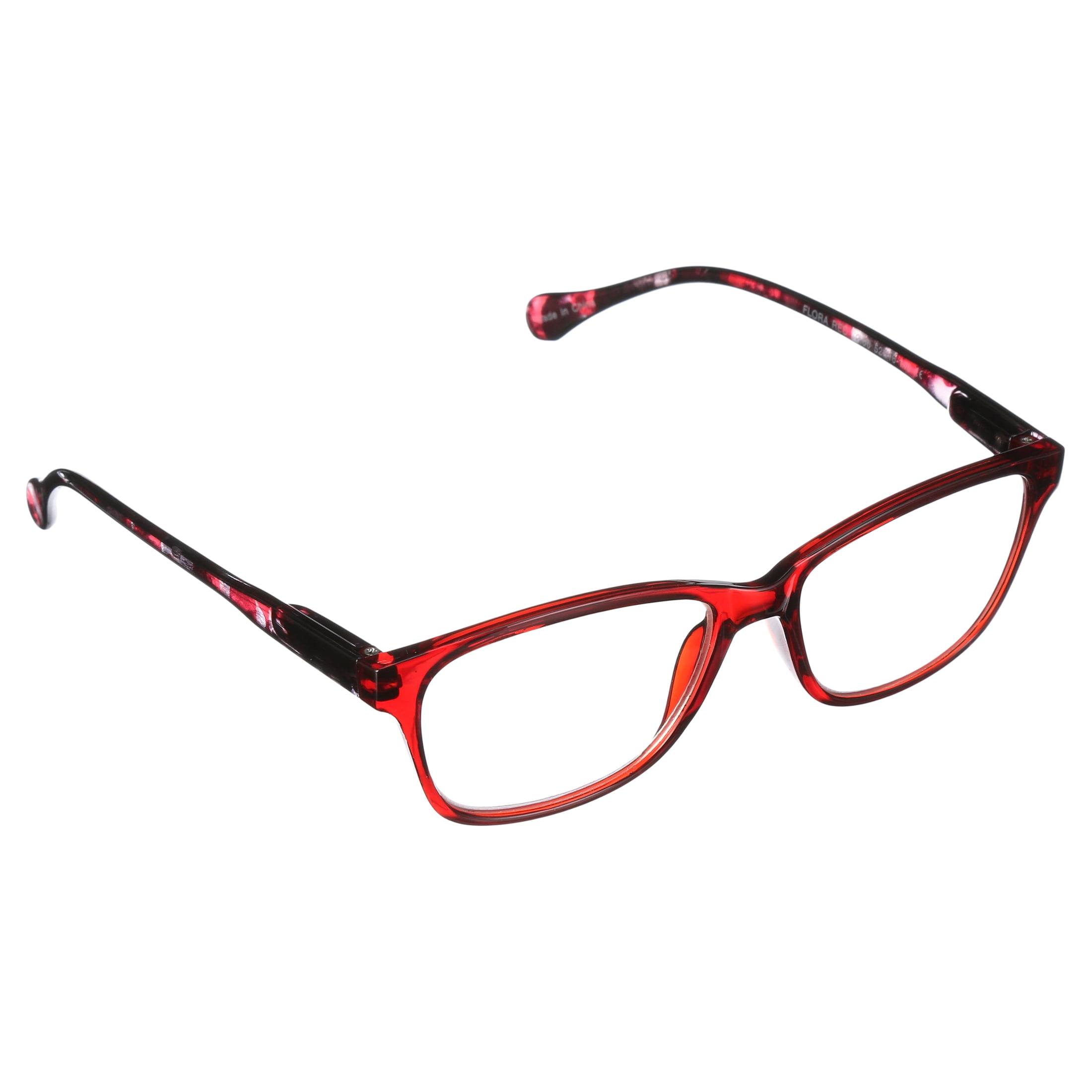 Equate 6-Pack Women's Bouquet Rectangular Reading Glasses - Variety Pack, +2.00