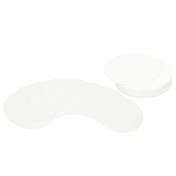 Uxcell Papel de cartón en forma de círculo de 3 pulgadas, 36 piezas de recortes en forma redonda, blanco