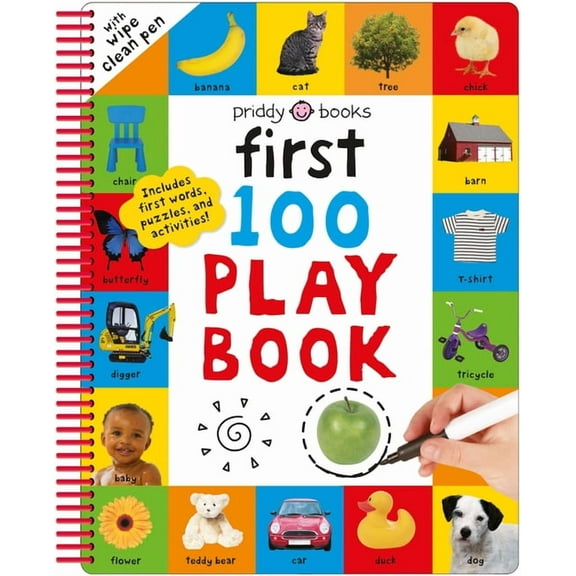 First 100 First 100 Play Book: A First 100 Words Wipe-Clean Activity Book (Spiral-Bound)